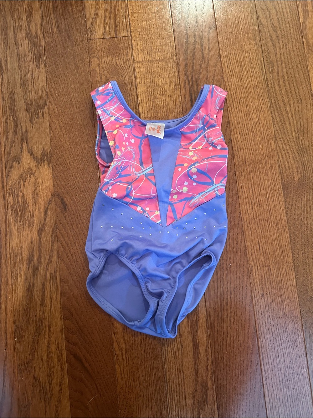 Cat & Jack Purple and Pink Patterned Girls Leotard